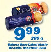 Bakers Blue Label Marie Biscuits-200g Each