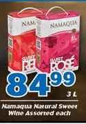 Namaqua Natural Sweet Wine-3Ltr Each