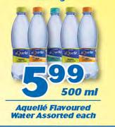 Aquelle Flavoured Water-500ml Each