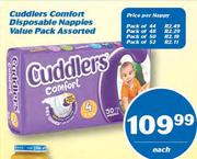 Cuddlers Comfort Disposable Nappies Value Pack-Each