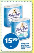 Baby Soft Mini 2 Ply Toilet Paper-4's Each
