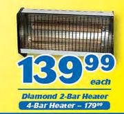 Diamond 4 Bar Heater-Each