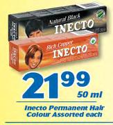 Inecto Permanent Hair Colour-50ml Each