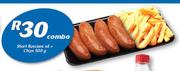 Short Russians x 4 + Chips-500g Combo