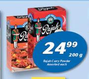 Rajah Curry Powder Assorted-200g Each