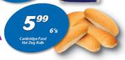 Cambridge Food Hot Dog Rolls-6's