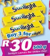 Sunlight Laundry Bar Yellow Only-3 x 500g 