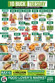 Food Lover's Market KwaZulu-Natal : 10 Buck Tuesday (21 May 2024 Only)