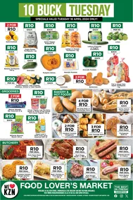 Food Lover's Market KwaZulu-Natal : 10 Buck Tuesday (16 April 2024 Only)