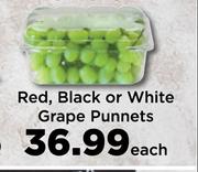 Red, Black Or White Grape Punnets-Each
