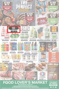 Food Lover's Market KwaZulu Natal- Richards Bay : The Perfect Braai (20 September - 26 September 2021), page 1