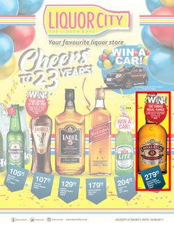 Liquor City : Cheers To 23 Years (21 Aug - 10 Sep 2017), page 1