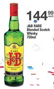 J&B Rare Blended Scotch Whisky-750ml