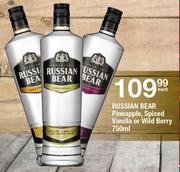 Russian Bear Pineapple, Spiced Vanilla Or Wild Berry-750ml Each