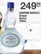 Carpene Mavolti Grappa Bianca-750ml