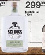 Six Dogs Gin-750ml