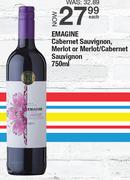 Emagine Cabernet Sauvignon, Merlot Or Merlot/Cabernet Sauvignon-750ml Each