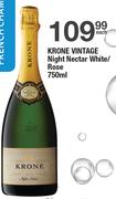 Krone Vintage Night Nectar White/Rose-750ml
