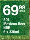 SOL Mexican Beer NRB-6x330ml