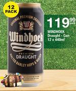 Windhoek Draught Can-12x440ml