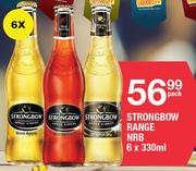 Strongbow Range NRB-6x330ml-Each