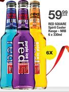 Red Square Spirit Cooler Range NRB-6x330ml