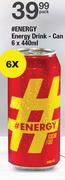Energy Drink Can-6x440ml