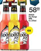 Hooch Fox Range NRB-6x275ml Each