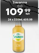 Savanna 0.0-6 x 330ml