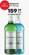 Belgravia Gin Range-750ml
