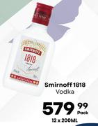 Smirnoff 1818 Vodka-12 x 200ml