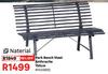 Naterial Park Bench Steel Anthracite 150cm 81455692