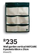 Natcare 6 Pockets Vertical Wall Garden-68cm x 31cm
