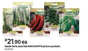 Kirchhoffs Picture Packets Seeds Herbs Assorted-Each