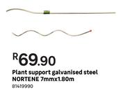 Nortene Galvanised Steel Plant Support 7mm x 1.80m
