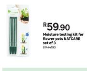 Natcare Set Of 3 For Flower Pots Moisture Testing Kit
