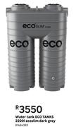 Eco Tanks 2220L Ecoslim Dark Grey Water Tank