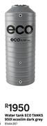 Eco Tanks 950L Ecoslim Dark Grey Water Tank