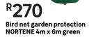 Nortene Garden Protection Bird Net Green 4m x 6m
