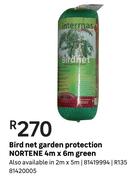 Nortene Garden Protection Bird Net Green 4m x 6m
