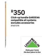 Gardena Compatible All Systems Click Up Handle (Excludes Accessories) 