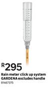 Gardena Click Up System Rain Meter (Excludes Handle)