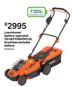 Powerplus 20/40V Brushless Battery Operated Lawnmower (Excludes Battery)