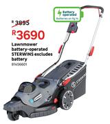 Sterwins Battery Operated Lawnmower (Excludes Battery)