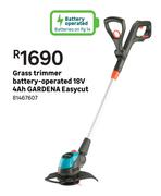 Gardena Easycut 4Ah 18V Battery Operated Grass Trimmer
