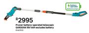 Gardena Pruner (Battery-Operated) Telescopic 18V 4AH Excluding Battery