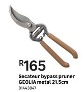 Geolia Bypass Pruner Metal 21.5cm