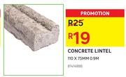 Concrete Lintel 110 x 75mm 0.9m