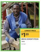 Brick Cement Stock 7MPA