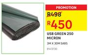 USB Green 250 Micron 3m x 30m SABS